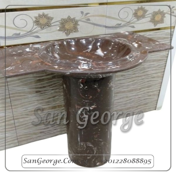 Cesilia حوض رخام صناعي Solid Surface مربع Mr-Sh-5 من San George Design