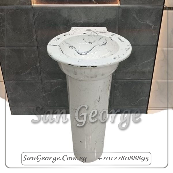 Square حوض حجر صناعي Solid Surface مربع Mr-Sh-13 من San George Design
