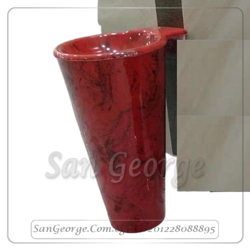 Square حوض رخام صناعي Solid Surface كونو Mr-Sh-26 من San George Design