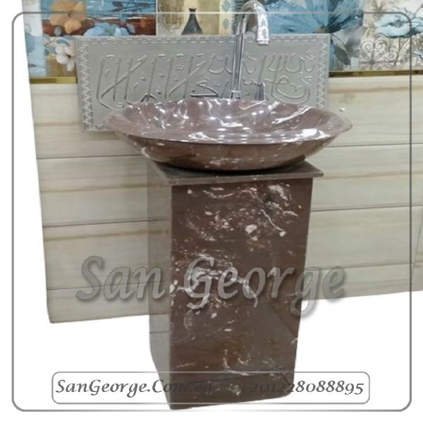 Tulip حوض رخام صناعي Solid Surface مربع Mr-Sh-54 من San George Design