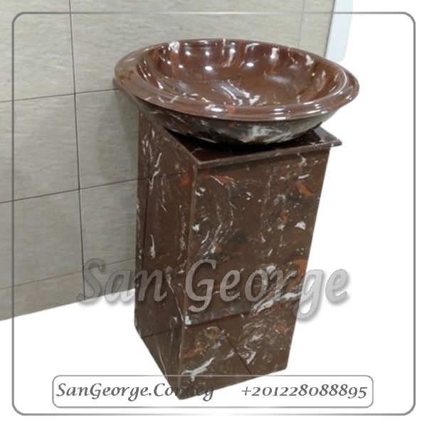 Marlo حوض ارضي Solid Surface مربع Mr-Sh-56 من San George Design