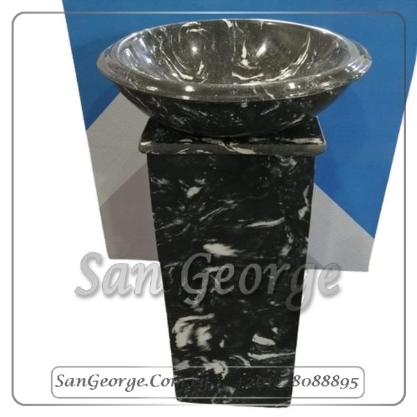 حوض عل الارض Solid Surface مربع Mr-Sh-60 من San George Design
