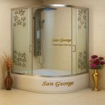 كابينة بانيو 100×80 سان جورج ديزاين 2039 ST موفرة للمساحة (يمين/شمال)