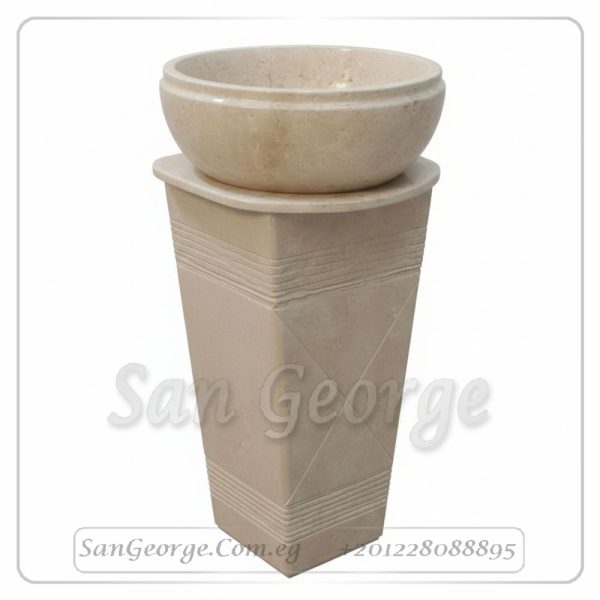 Marble Basin Beige Hand Made من San George Design