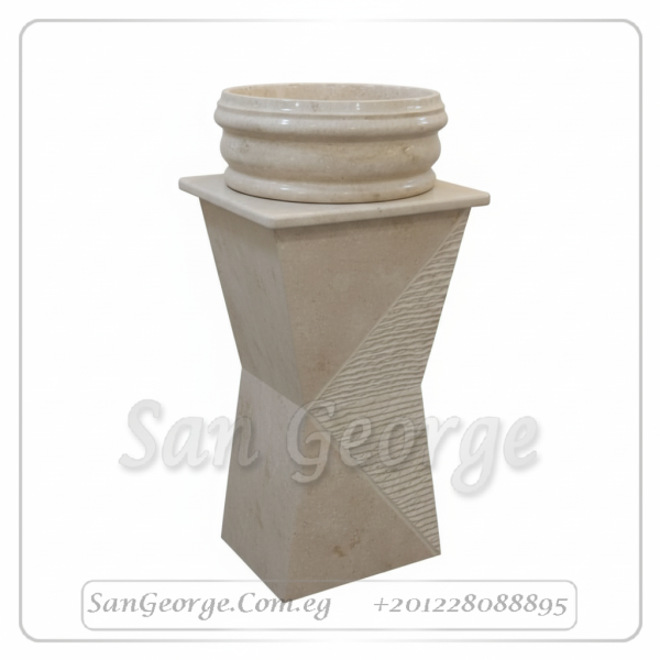 Marble Basin Beige Hand Made من San George Design