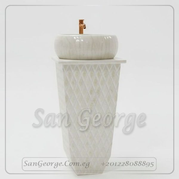 Marble Basin Beige Hand Made من San George Design