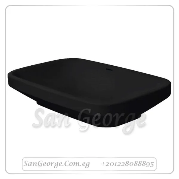Durastyle حوض ديوراستايل اسود فوق سطح افقي 38×60