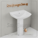 Greek Tide Q جريك تايد حوض حمام علي الارض من هانز جروهي HansGrohe