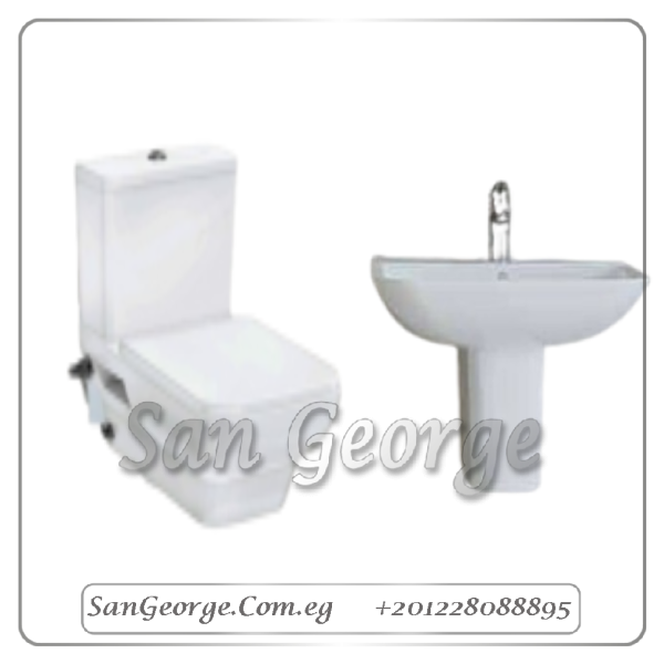 Greek Tide Q جريك تايد طقم حمام كمبي معلق من هانز جروهي HansGrohe