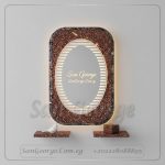 مرايا رخام طبيعي باضائه ليد مميزه  من سان جورج ديزاين San George Design