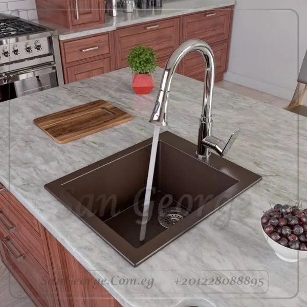 حوض جرانيت 41 × 51 Ks-102 Brown من San George Design