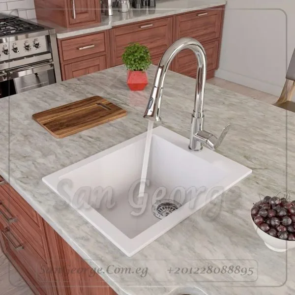 Granite Kitchen Sink 41 × 51 Ks-102 white from San George Design
