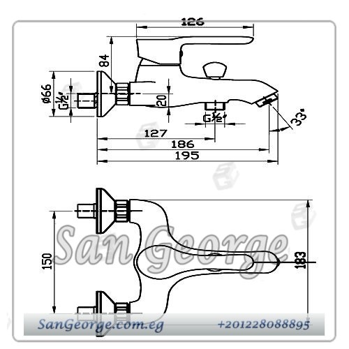Sd-1041 خلاط بانيو ترينيتي من سارديزاين