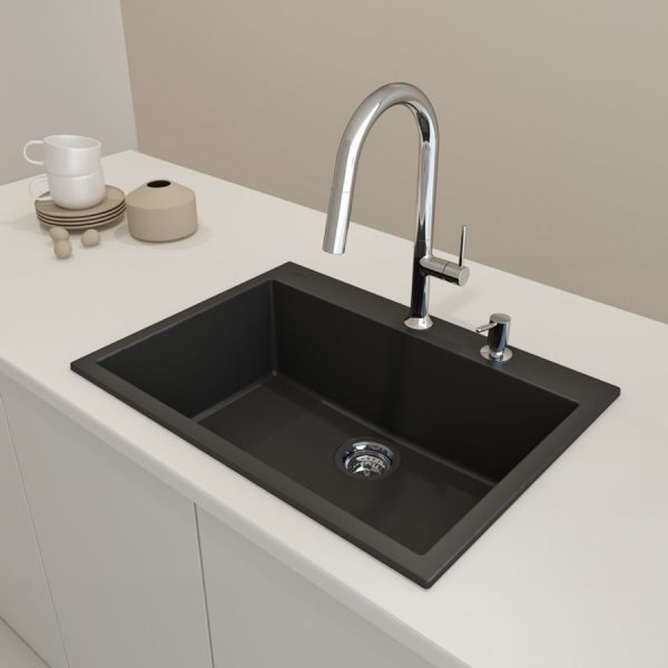 حوض مطبخ جرانيت صناعي 60 × 50 Ks-106 من San George Design