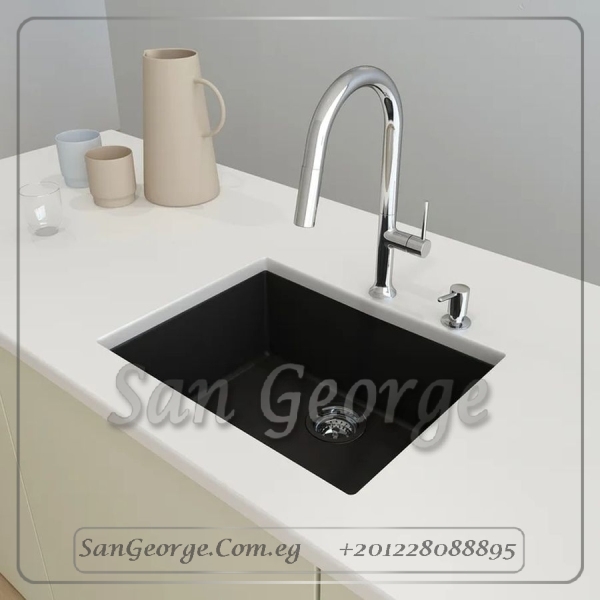 Granite Kitchen Sink 60 × 50 Ks-106-Bk from San George Design