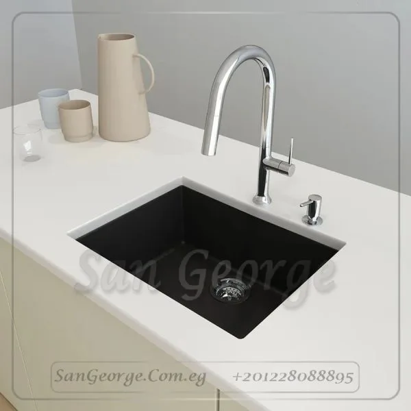 Granite Kitchen Sink 60 × 50 Ks-106-Bk from San George Design
