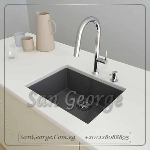 Granite Kitchen Sink 60 × 50 Ks-106-Bk from San George Design