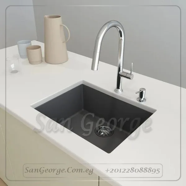 Granite Kitchen Sink 60 × 50 Ks-106-Bk from San George Design