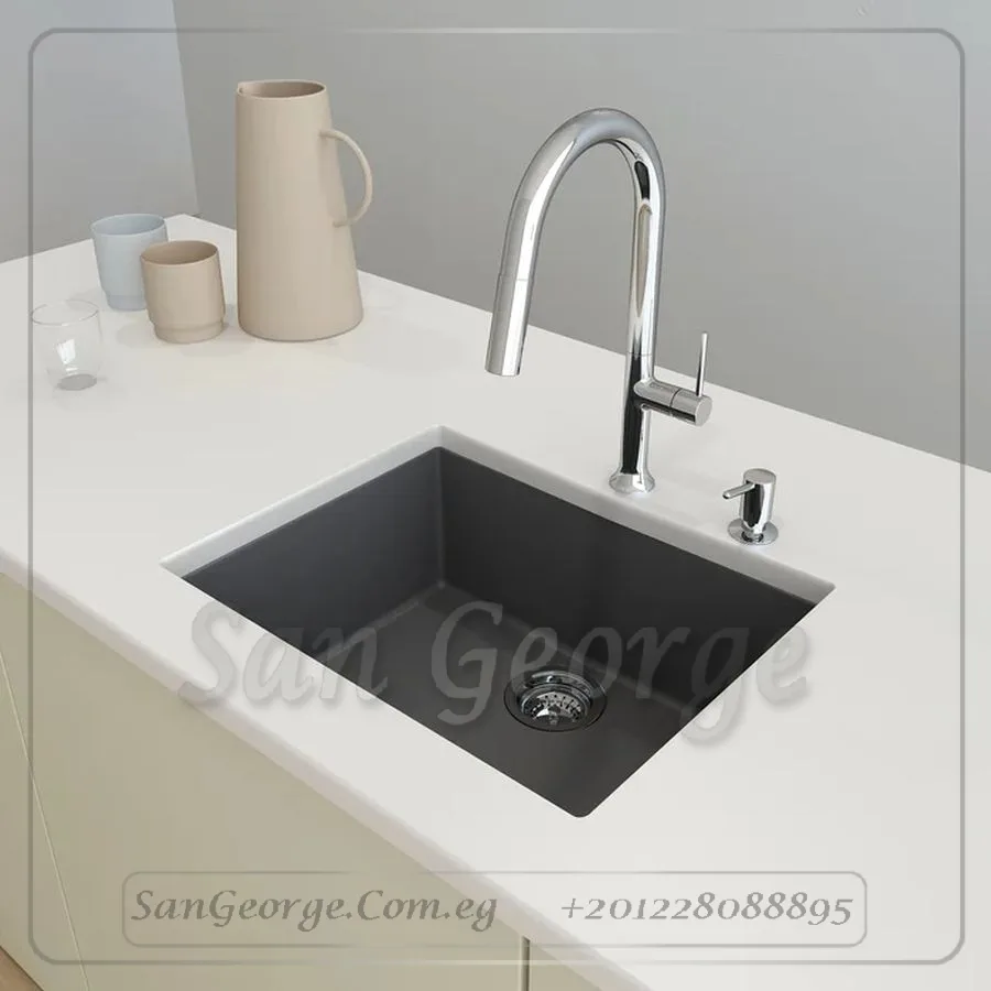 Granite Kitchen Sink 60 × 50 Ks-106-Bk from San George Design