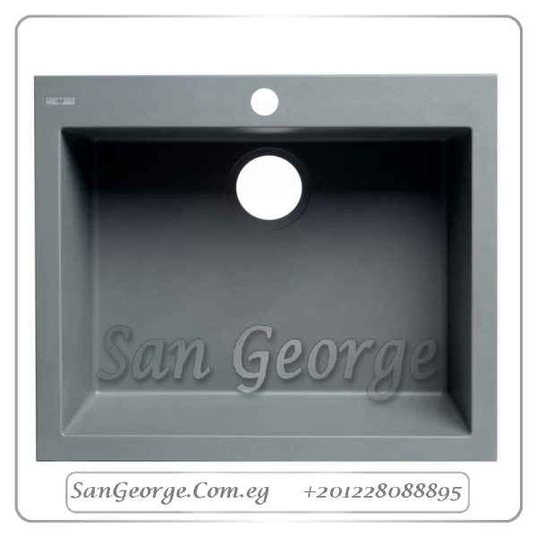 حوض مطبخ جرانيت 60 × 50 Ks-106-LG من San George Design