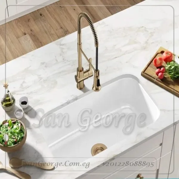 حوض جرانيت ابيض 46 × 70 Ks-107 من San George Design