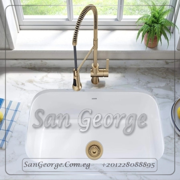 حوض جرانيت ابيض 46 × 70 Ks-107 من San George Design