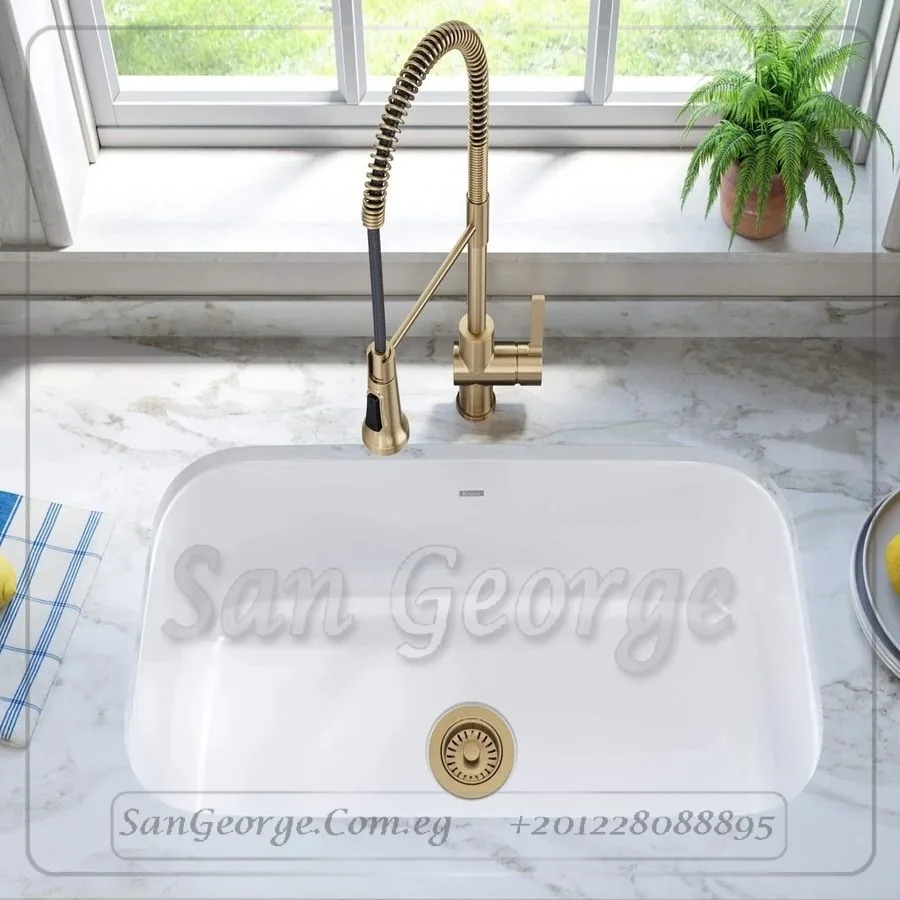 حوض جرانيت ابيض 46 × 70 Ks-107 من San George Design