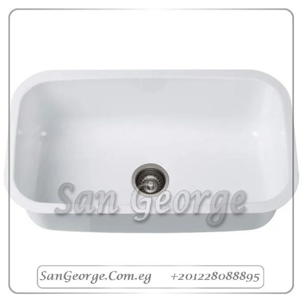 حوض جرانيت ابيض 46 × 70 Ks-107 من San George Design