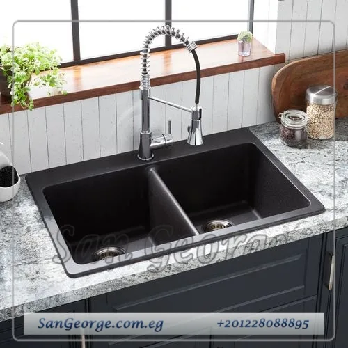 حوض جرانيت مطبخ 86 × 50 Ks-110 من San George Design