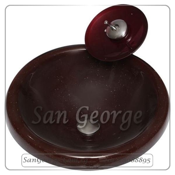 Bathroom Glass Sink A-120-A by San George Design