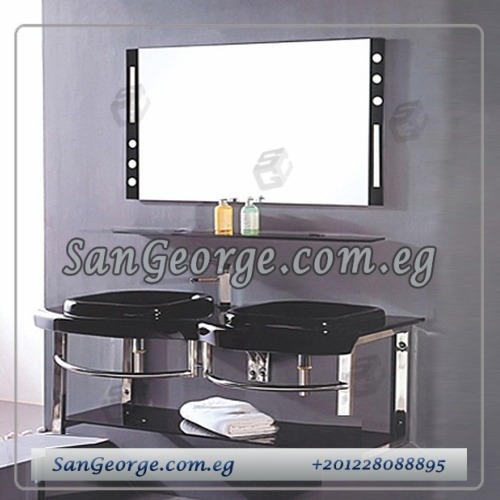 مجموعة حوض زجاج 1222 1 120 سم من San George Design