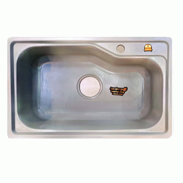 حوض مطبخ جرانيت 72 × 46 Ks-172-G رمادي من San George Design