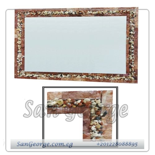 مرايا رخام طبيعي باضائه ليد مميزه Marb-7014 من سان جورج ديزاين San George Design