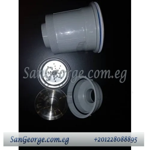 حوض مطبخ ستانلس ستيل 2 عين 85 × 44 سم بالصرف تركي بالشبكه و الصرف و صفايه صرف
