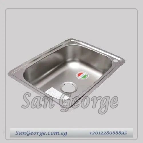 حوض مطبخ ستانلس ستيل تكنولوجيا ايطاليه 44 × 60