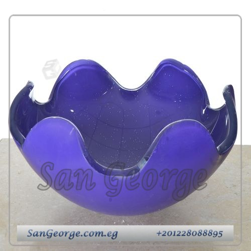 حوض حمام وحده خشب معلق 60 سم حوض زجاج Br-Mar-Bg-068