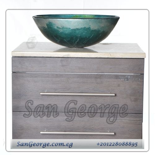 Vanity Glass Basin Wood Br-Mar-Bg-059