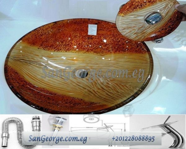 حوض زجاج الحمام C-3001_2 من San George Design