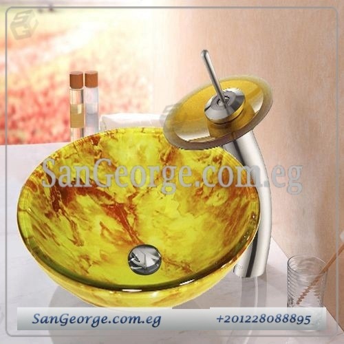 Bathroom Glass Sink B-7 by San George Design