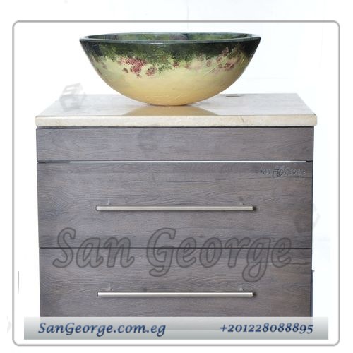 Vanity Glass Basin Wood Br-Mar-Bg-087