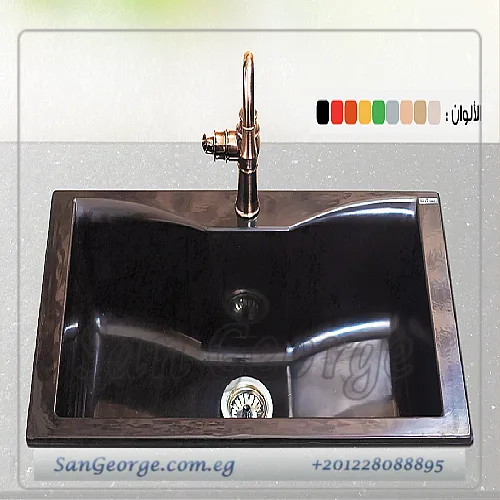 Semi Granite Kitchen sink 86 × 50 Ks-109 من San George Design