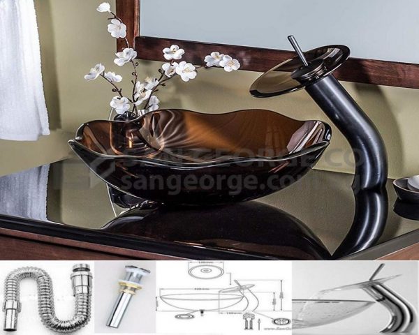 Bathroom Glass Sink A-2013 by San George Design