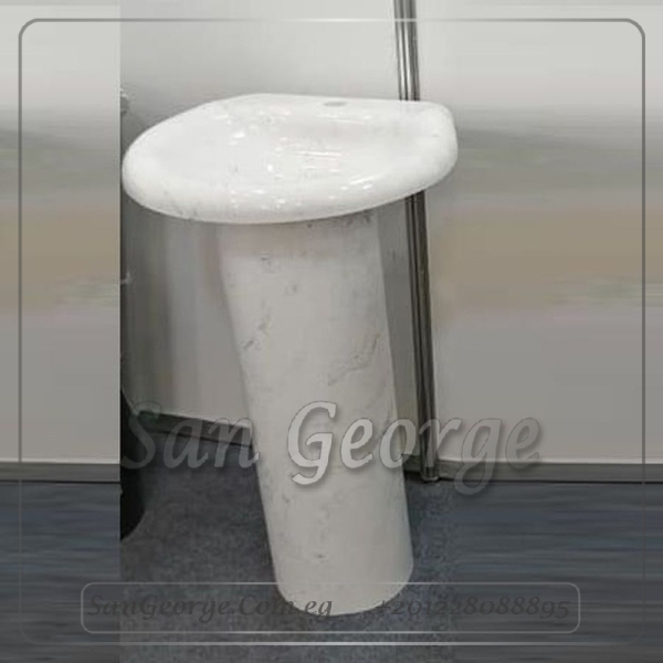 Marlo حوض على الارض Solid Surface مربع Mr-Sh-4 من San George Design