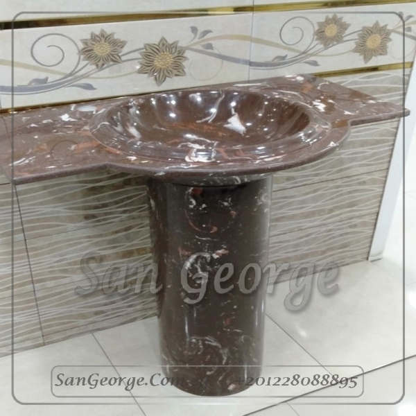 Cesilia حوض رخام صناعي Solid Surface مربع Mr-Sh-5 من San George Design