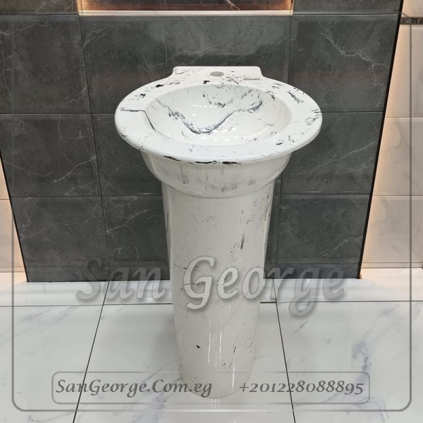 Square حوض حجر صناعي Solid Surface مربع Mr-Sh-13 من San George Design