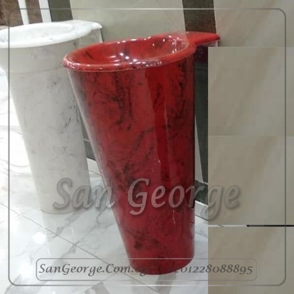Square حوض رخام صناعي Solid Surface كونو Mr-Sh-26 من San George Design