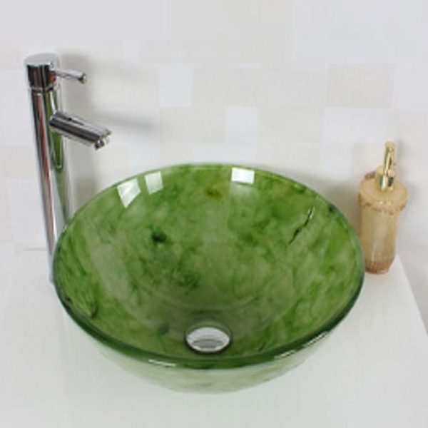 Glass Bathroom Sink B-4062 by San George Design