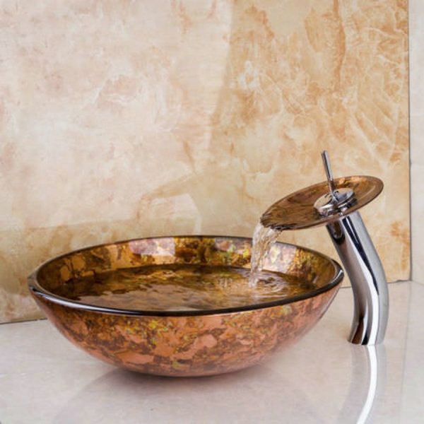 Glass Bathroom Sink C-5008 by San George Design