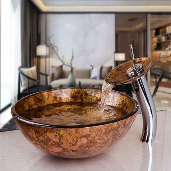Glass Bathroom Sink C-5008 by San George Design