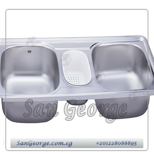 حوض مطبخ 2 عين ونصف 106 × 48 سم من هانز كوري Hans KS-hnz-HS106D